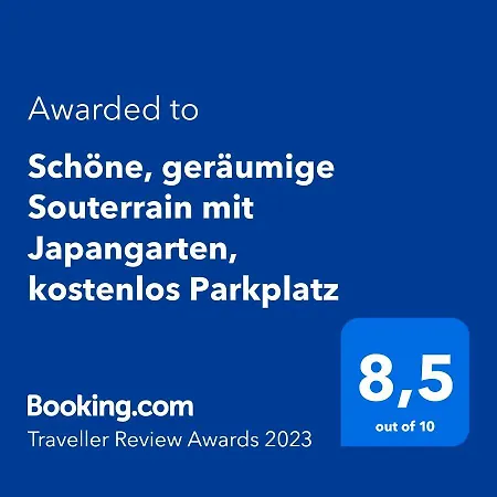 Schoene, Geraeumige Souterrain-Kellerwohnung Mit Japangarten, Kostenlos Parkplatz Διαμέρισμα *